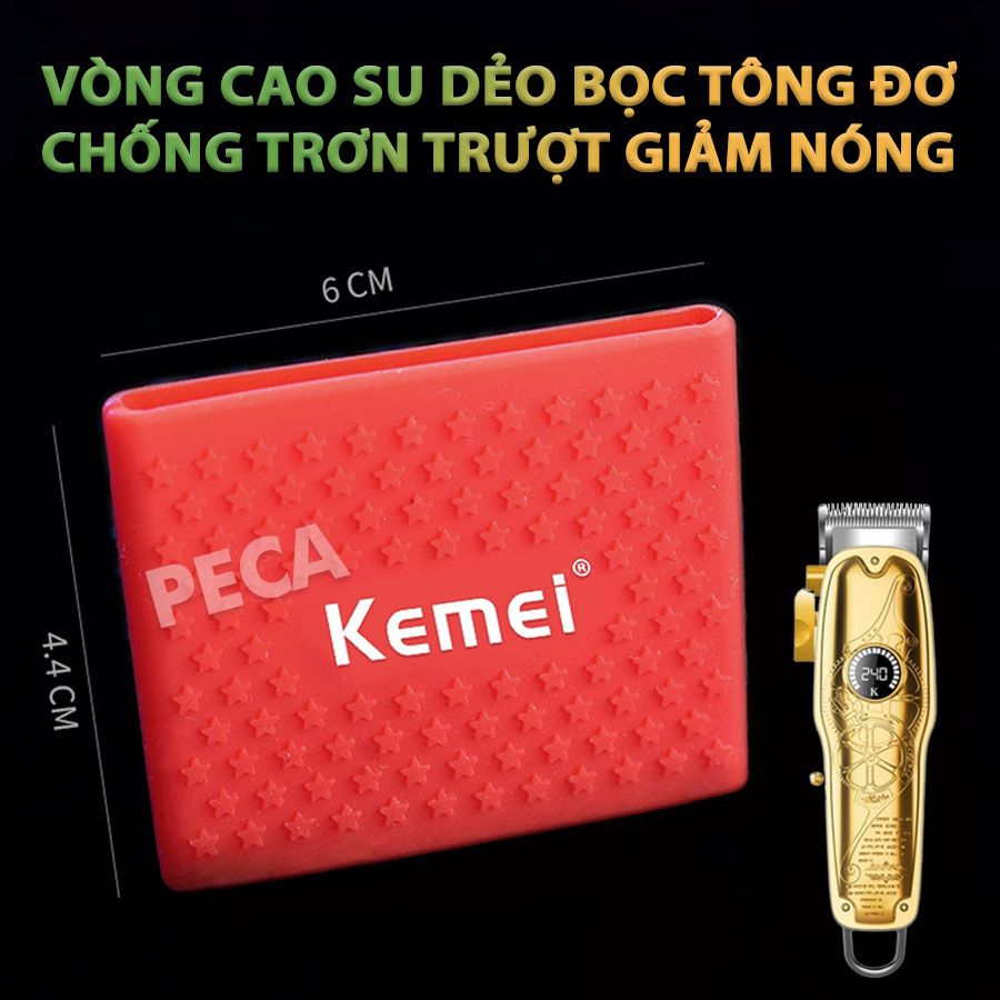 Tông đơ cắt tóc chuyên nghiệp Kemei KM-1969PG sạc nhanh USB công suất mạnh có thể cạo đầu, fade tóc - Hàng chính hãng