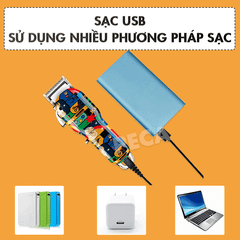 Tông đơ cắt tóc không dây chuyên nghiệp Kemei KM-MAX2092 kèm phụ kiện đầy đủ