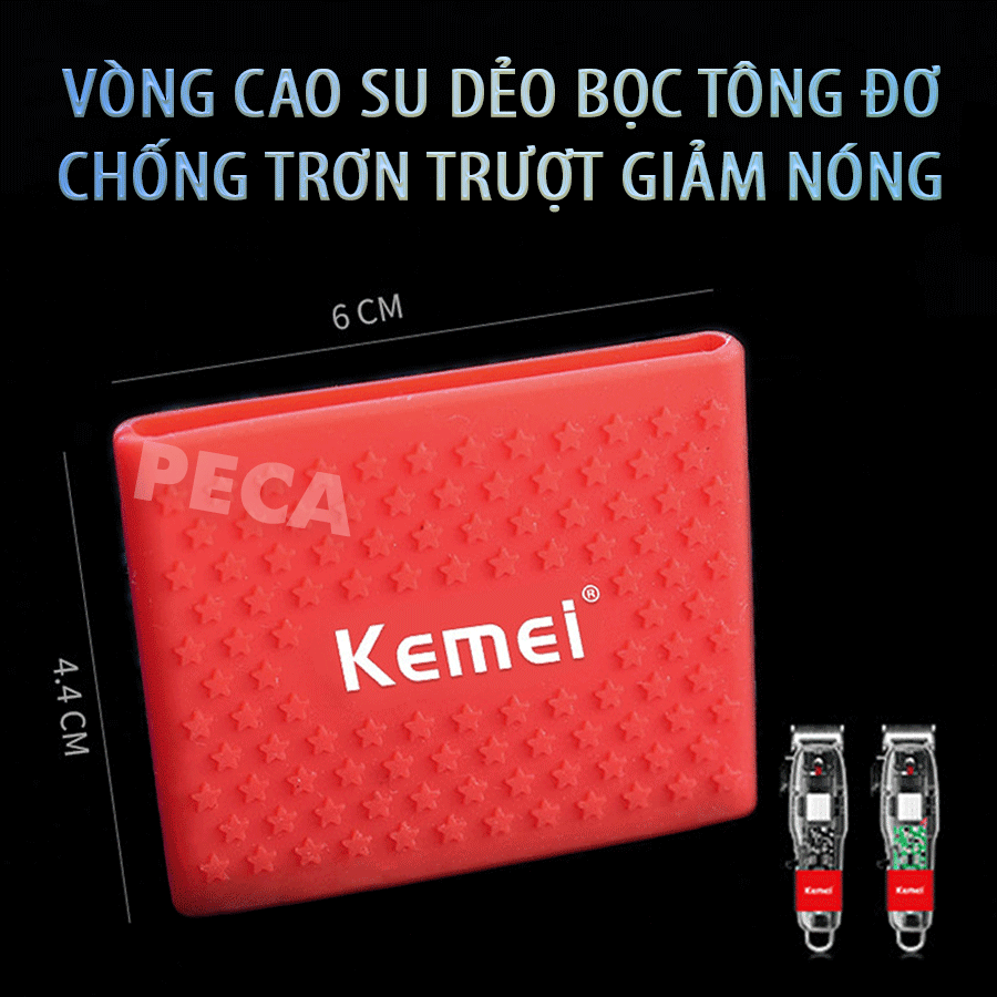 Tông đơ cắt tóc chuyên nghiệp Kemei KM-NG108 màn hình LCD hiển thị phiên bản thấy mạch