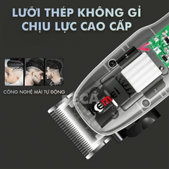 Tông đơ cắt tóc chuyên nghiệp Kemei KM-NG108 màn hình LCD hiển thị phiên bản thấy mạch