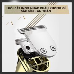 Tông đơ đa năng 5in1 KEMEI KM-5859 nhiều đầu thay thế chuyên dụng cắt tóc, chấn viền, cạo râu, cạo lông toàn thân, lông chân mày...- Hàng chính hãng