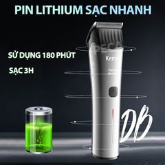 Tông đơ cắt tóc chuyên nghiệp Kemei KM-2481 sạc nhanh USB Type C công suất mạnh có thể dùng cạo đầu, fade tóc sử thích hợp cắt tóc trẻ em người lớn tiệm tóc, baber shop - Hàng chính hãng