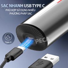 Tông đơ cắt tóc chuyên nghiệp Kemei KM-2481 sạc nhanh USB Type C công suất mạnh có thể dùng cạo đầu, fade tóc sử thích hợp cắt tóc trẻ em người lớn tiệm tóc, baber shop - Hàng chính hãng