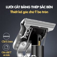 Tông đơ chấn viền không dây Kemei KM-1974A có 2 pin rời, có thể sạc lại,có thể khắc tatoo, cạo trắng... - CHÍNH HÃNG