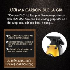 Tông đơ chấn viền Kemei KM-1855 lưỡi cắt mạ carbon DLC cao cấp có động cơ không chổi than tăng hiệu suất màn hình LCD hiển thị công suất 8W hàng chính hãng