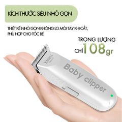 Tông đơ cắt tóc trẻ em mini Kemei KM-1319 có thể cắt tóc, chấn viền kích thước nhỏ gọn êm ái có thể dùng cho trẻ sơ sinh - bảo hành chính hãng 12 tháng