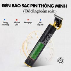 Tông đơ chấn viền không dây Kemei KM-1971A có thể khắc tatoo, cạo trắng, cạo đầu sạc nhanh - hãng phân phối chính thức