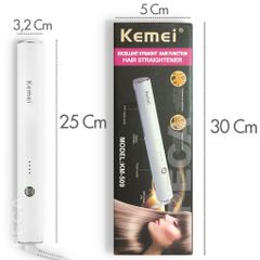Lược điện chải thẳng tóc KEMEI KM-509 điều chỉnh 5 mức nhiệt chuyên dùng uốn tóc xoăn là thẳng phù hợp với mọi loại tóc