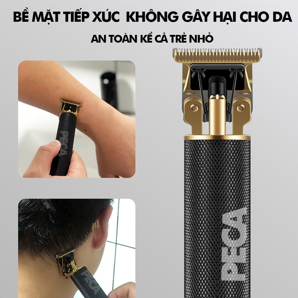 Tông đơ chấn viền không dây Kemei KM-1971A có thể khắc tatoo, cạo trắng, cạo đầu sạc nhanh - hãng phân phối chính thức