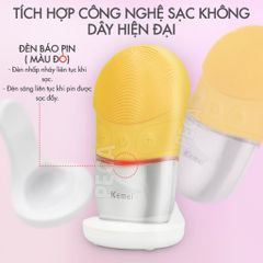 [ THANH LÝ NEW ] Máy rửa mặt KEMEI KM-1070 chuyên dùng rửa làm sạch da mặt thúc đẩy hấp thụ dưỡng chất, tẩy trang phù hợp với mọi loại da