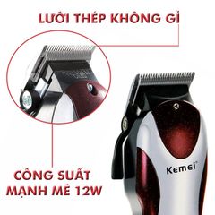 Tông đơ cắt tóc KEMEI KM-8856 cắm điện sử dụng trực tiếp công suất 12W cắt được lông thú cưng