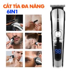 Tông đơ cắt tóc đa năng 11in1 Kemei KM-8508 không dây 2 tốc độ cắt có thể cắt tóc, cạo râu, tỉa lông mũi,..