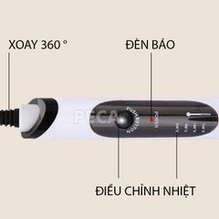 Máy uốn tóc cao cấp Kemei KM-1001A với 4 mức nhiệt độ phù hợp với mọi tình trạng tóc dùng để uốn xoăn, uốn lọn, uốn cụp