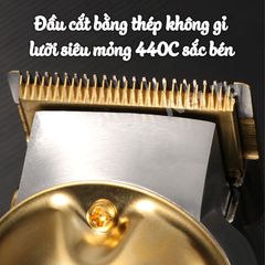 Tông đơ cắt tóc không dây chuyên nghiệp Kemei KM-1986 pin trâu màn hình hiển thị LCD dùng cắt tóc, cạo trắng tattoo,..