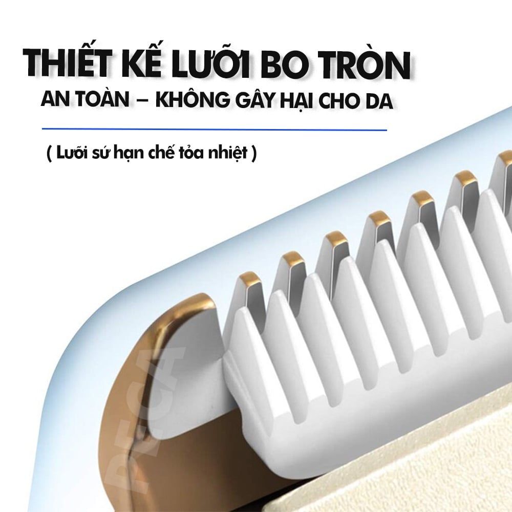 Tông đơ cắt tóc không dây Kemei KM-1086 màn hình LCD hiện pin thông minh dùng cho cá nhân và gia đình - Hàng chính hãng