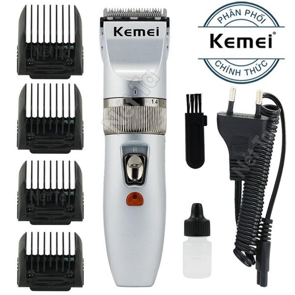 Tông đơ cắt tóc dành cho gia đình và trẻ em Kemei KM-27C kèm theo 4 lược căn độ dài tóc