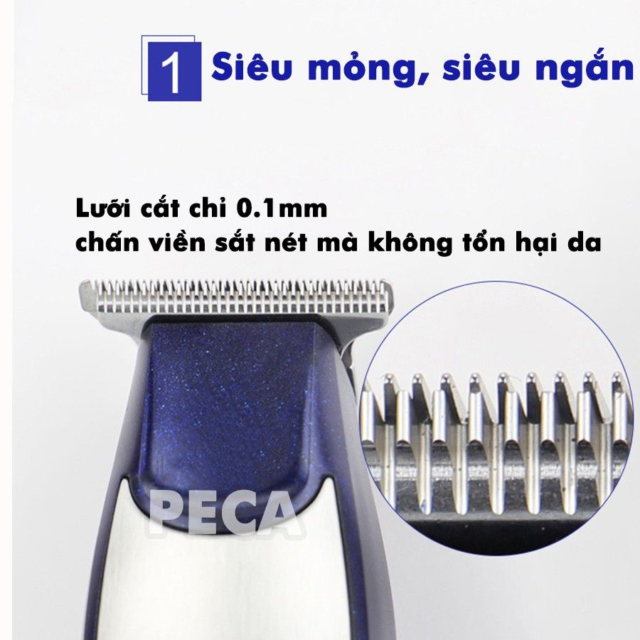 Tông đơ chấn viền sắc nét Kemei KM 5021 nhỏ gọn tiện lợi có thể khắc tóc phân phối chính hãng