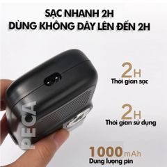 Máy cạo râu lưỡi kép 3 mức tốc độ Kemei KM-2026 màn hình LCD, công suất 5w mạnh mẽ, có thể fade trắng