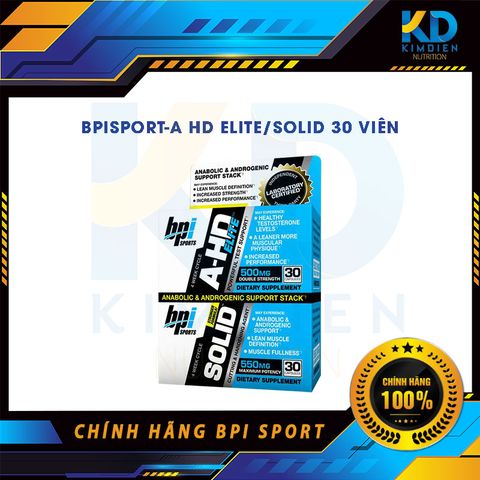  BpiSport-A HD Elite/Solid 30 viên (combo 2 hộp) TEST BPI 