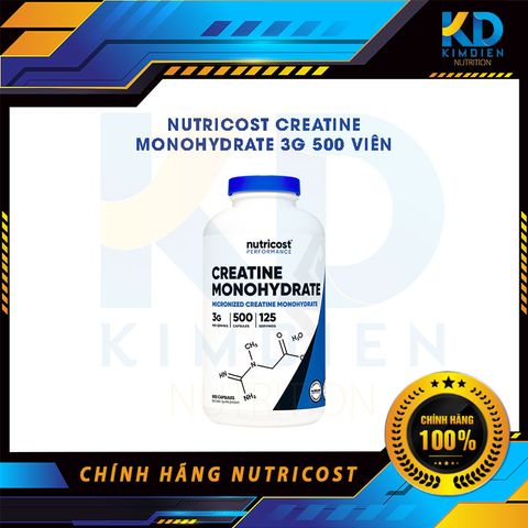  NUTRICOST CREATINE MONOHYDRATE 3G 500 VIÊN 