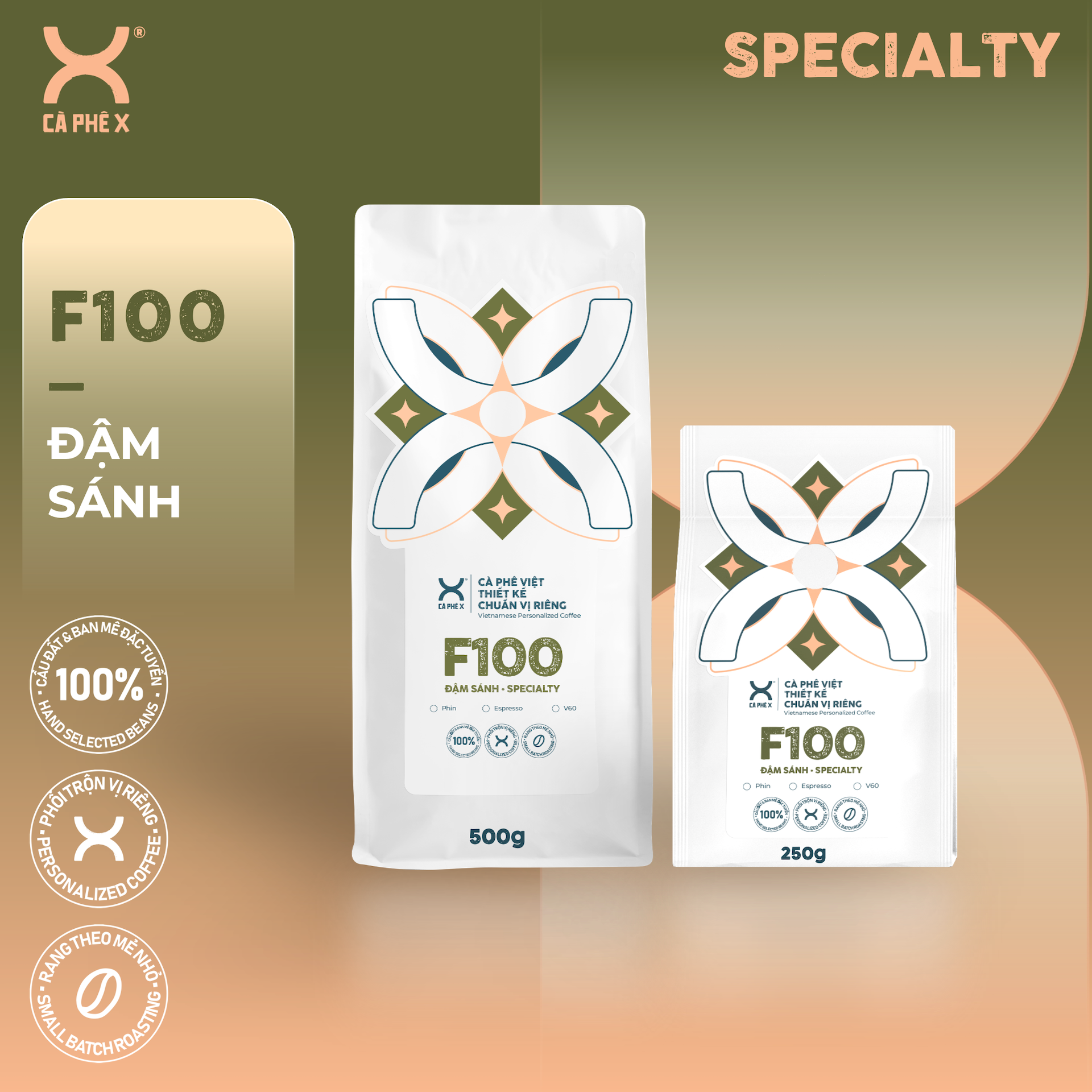 F100 • 100% Fine Arabica • Đậm Sánh