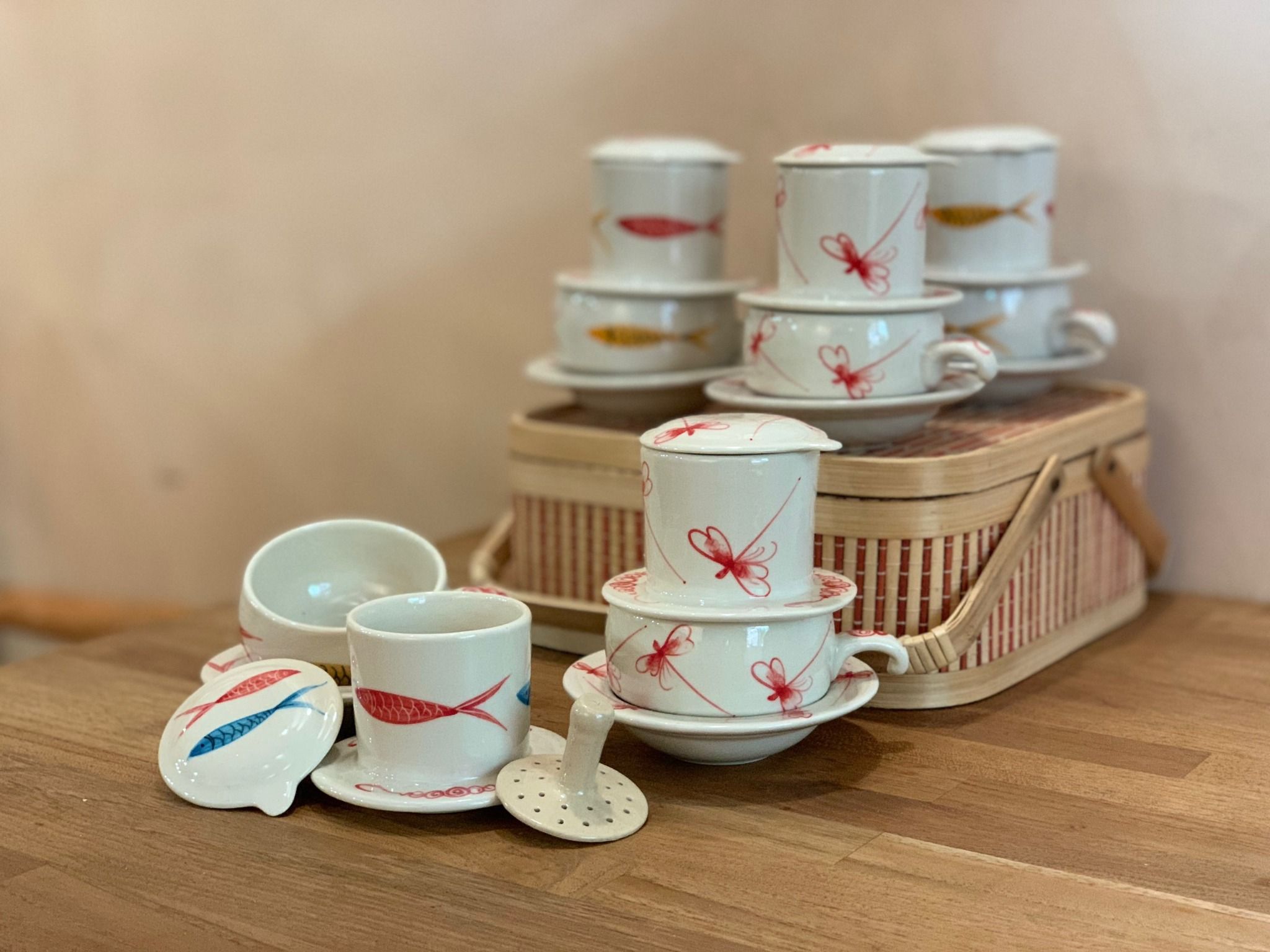 Ceramic Phin • Phin gốm sứ • from Bát Tràng