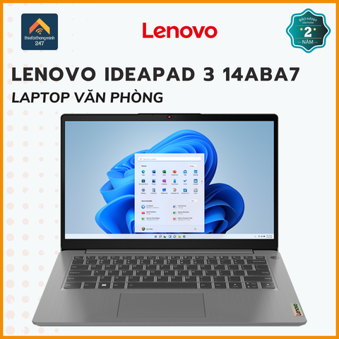 Laptop văn phòng Lenovo Ideapad 3 14ABA7 R7 5825U/8GB/512GB/14