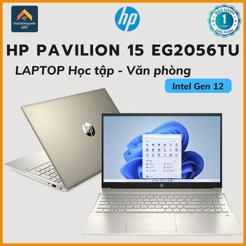 Laptop văn phòng HP Pavilion 15 eg2056TU i5 1240P/8GB/512GB/15.6