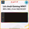 Miếng lót chuột HAVIT MP907 Led RGB 80*30*0.3(cm) + sạc không dây Qi 10W