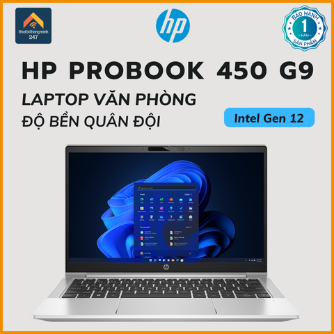 Laptop doanh nghiệp HP ProBook 450 G9 i5 1235U/8GB/512GB/15.6