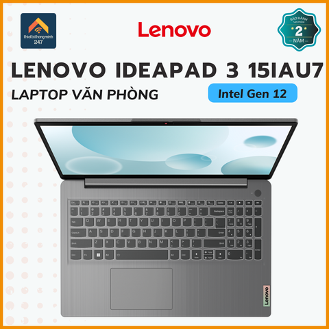 Laptop văn phòng Lenovo Ideapad 3 15IAU7 i3 1215U/8GB/256GB/15.6