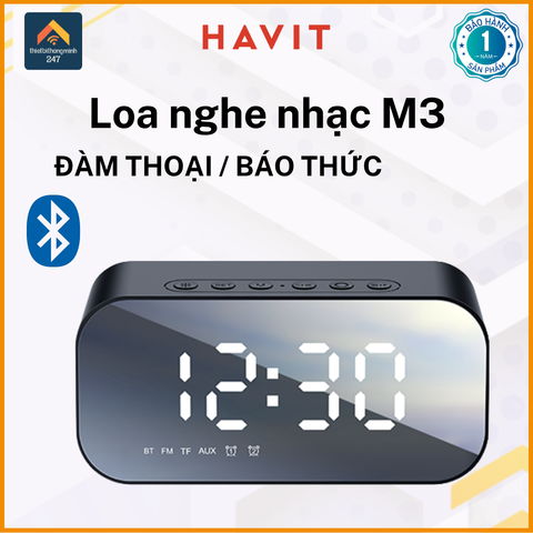 Loa Bluetooth HAVIT M3 3W | Báo thức, đàm thoại