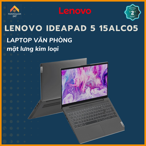 Laptop văn phòng Lenovo IdeaPad 5 15ALC05 R5 5500U/8GB/512GB/15.6