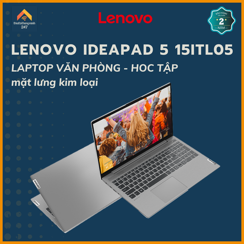 Laptop văn phòng Lenovo Ideapad 5 15ITL05 i5 1135G7/16GB/512GB/15.6