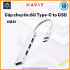 Cáp chuyển đổi Havit 4-in-1 Type C sang USB (USB 2.0/USB 3.0) HB41