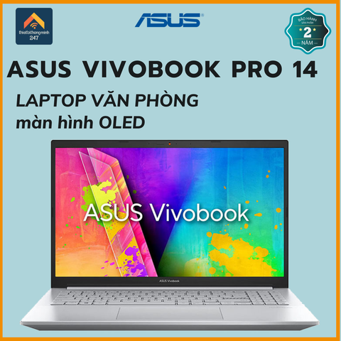 Lapto văn phòng Asus VivoBook Pro M3401QA R7 5800H/8GB/512GB/14