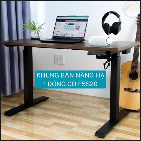 Khung bàn nâng hạ thông minh F5S20 | 1 động cơ, cao tối đa 120cm, tối thiếu 72cm