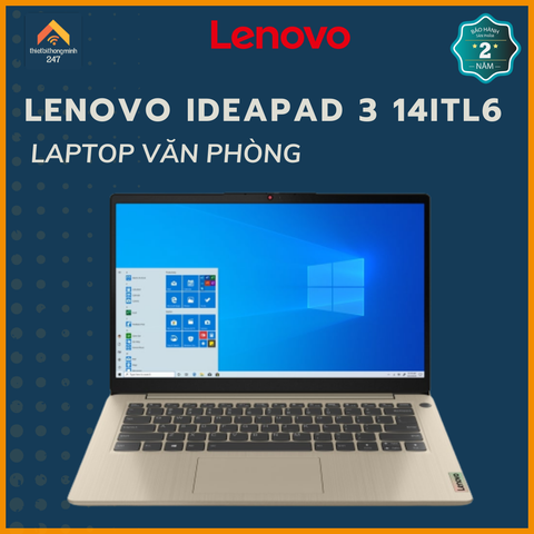 Laptop văn phòng Lenovo IdeaPad 3 14ITL6 i5 1135G7/8GB/512GB/14