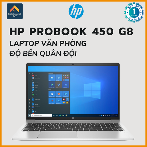 Laptop doanh nghiệp HP ProBook 450 G8 i5 1135G7/8GB/256GB/15.6