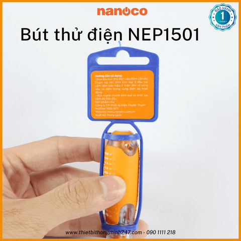 Bút thử điện Nanoco NEP1501 100V-500V (AC-DC) | 2 đầu thử