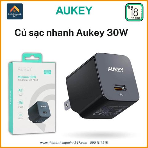 Củ sạc nhanh PD 30W Aukey PA-Y30s Cổng USB-C