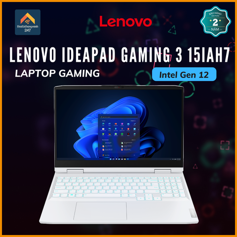 Laptop Lenovo Ideapad Gaming 3 15IAH7 i7 12700H/16GB/512GB/4GB RTX3050Ti/15.6