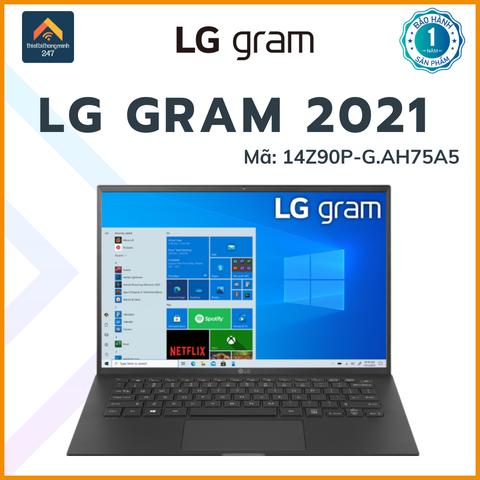 Laptop cao cấp LG Gram 14Z90P i7 1165G7/16GB/512GB/14