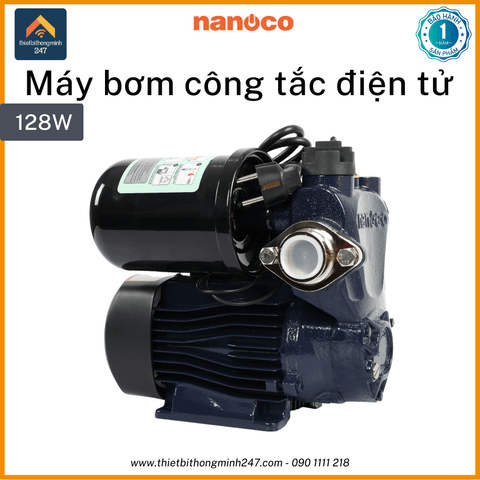 Máy bơm nước công tắc điện tử 128W Nanoco NSP128-A | cảm biến dòng chảy