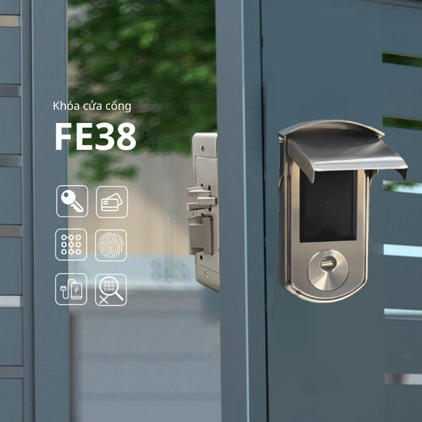 Khóa Thẻ Từ Cửa Cổng KE38 (Chống nước IP65)