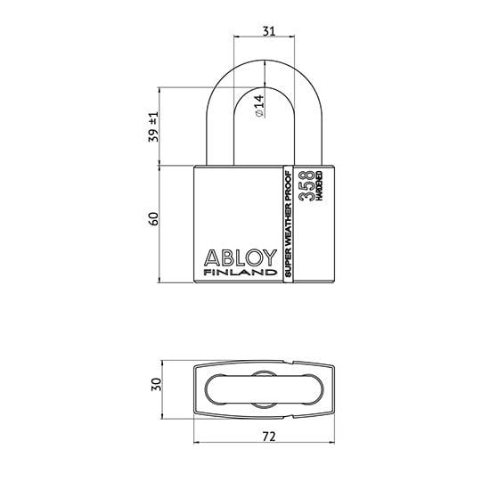  Bộ Ổ Khóa và Pad Khóa ABLOY - PL358T38-PL201 