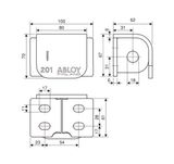  Bộ Pad Khóa và Ổ Khóa ABLOY & SQUIRE - PL201-SS80S 