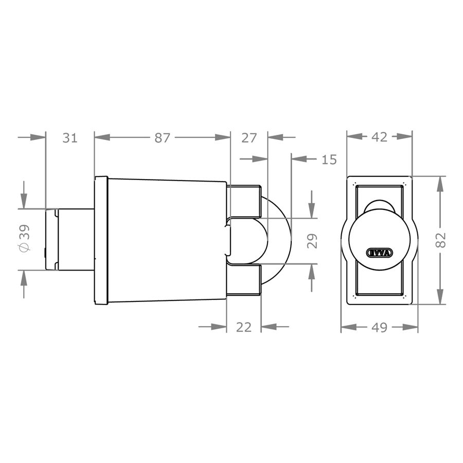 Special Order - Ổ Khóa Điện Tử Thông Minh EVVA AirKey - EVPL.H850-5WP