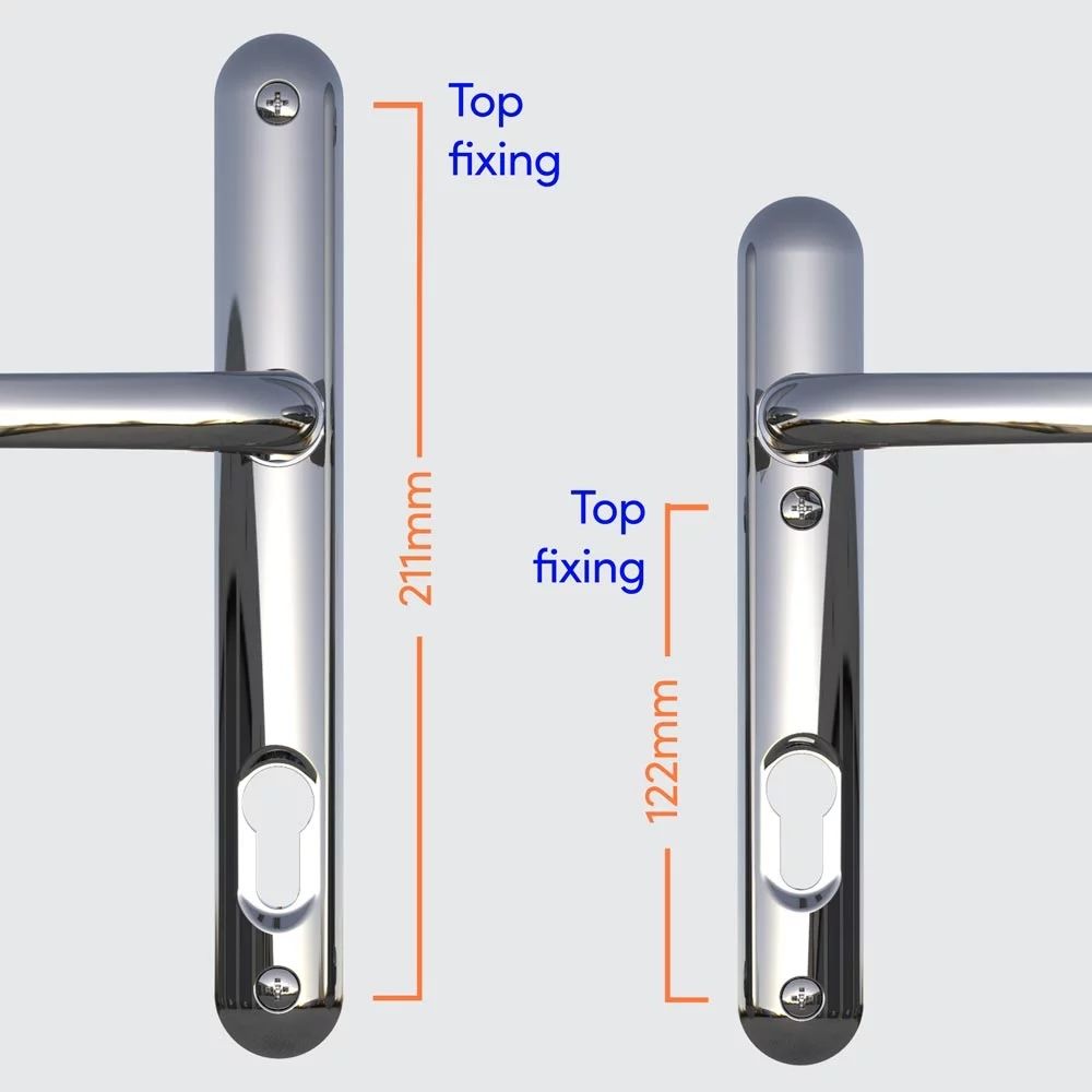 Tay gạt khóa cửa mặt ngoài Ultion 211mm/122mm
