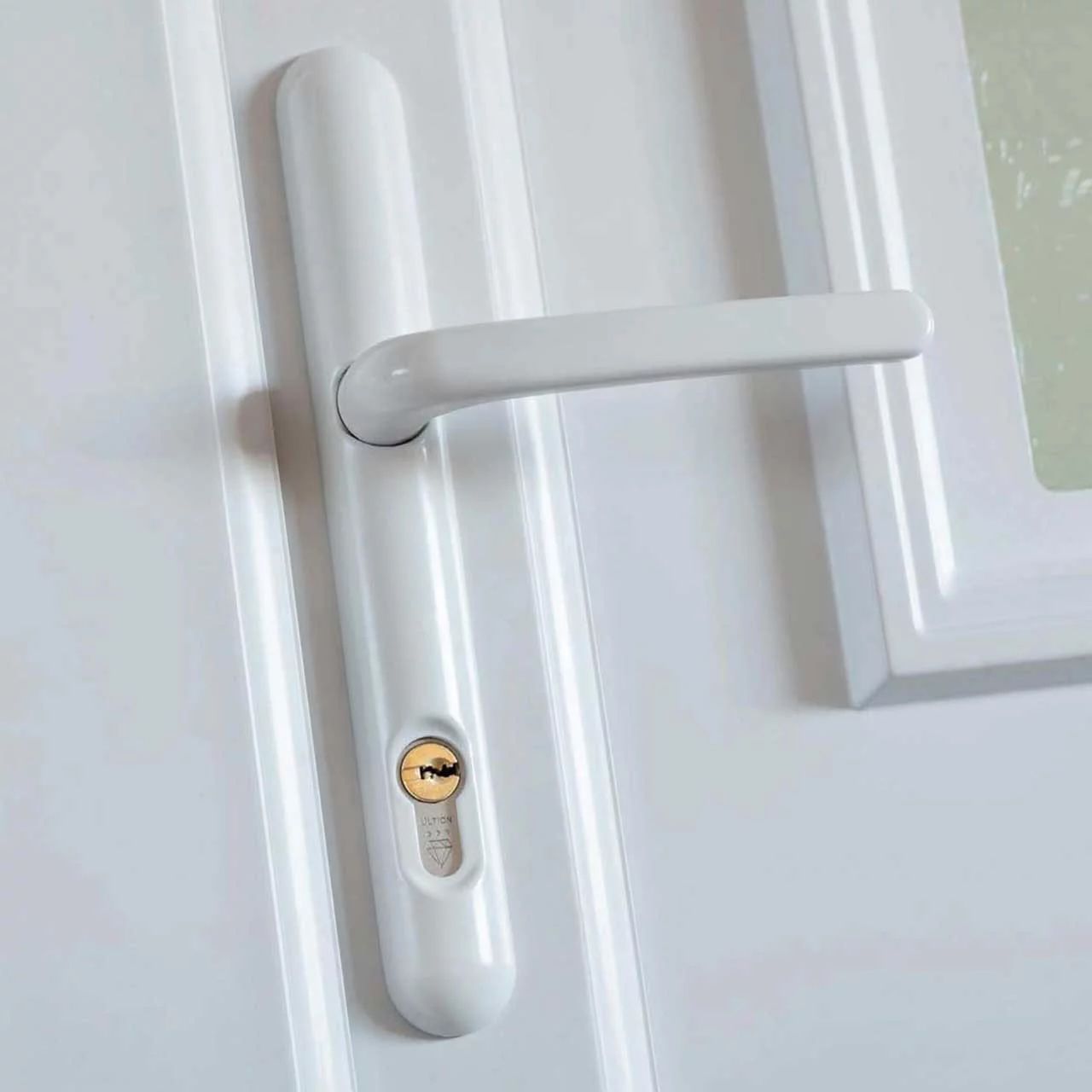 Tay gạt khóa cửa mặt ngoài Ultion 211mm/122mm